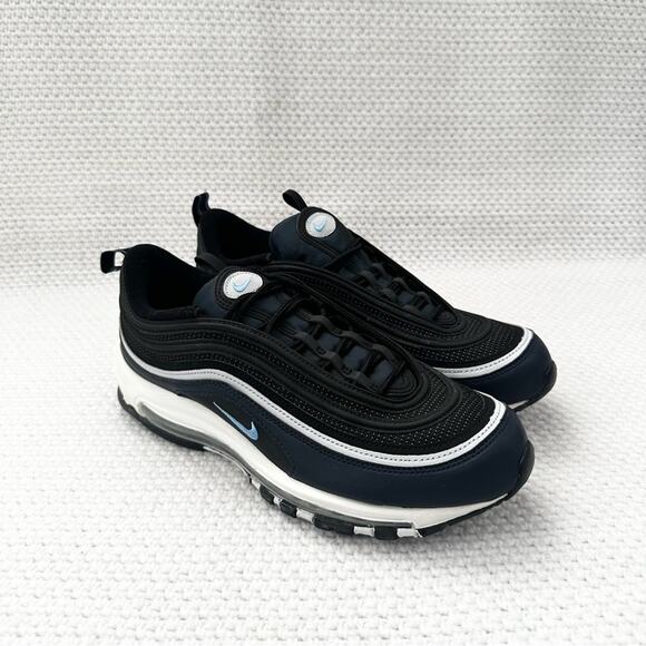 Nike Air Max 97 Men Black University Blue Dark Obsidian Sneakers 10.5 DQ3955 - Picture 2 of 12